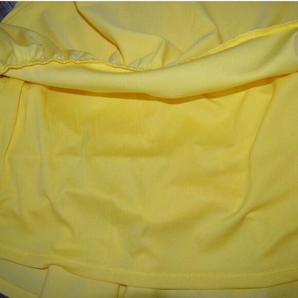 NWT Betsey Johnson Yellow New Spring Sun Scuba Crepe Dress FLO6K29 Sleeveless 6 - Picture 4 of 10